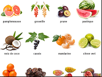 Imagier pour apprendre les noms des fruits