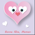 Découpage carte pour la fête des mères en forme de cœur