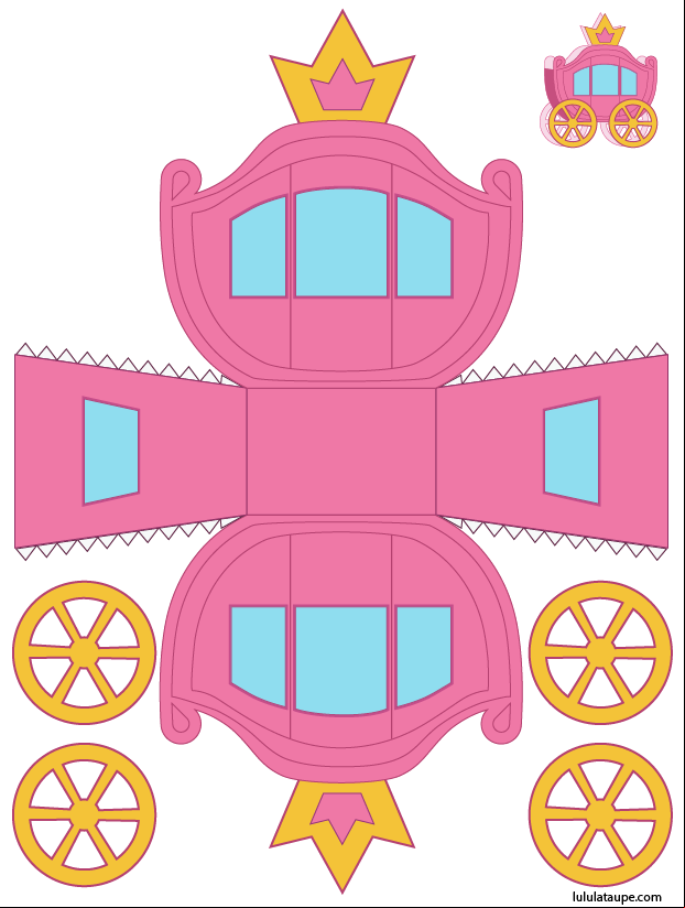 Carrosse à imprimer et à découper