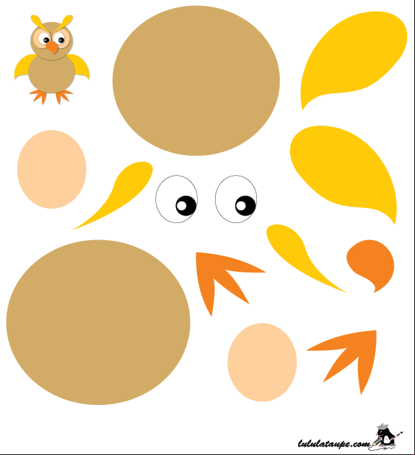 Hibou à découper
