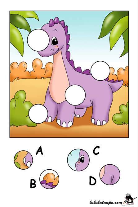 Jeu de puzzle à trous à imprimer