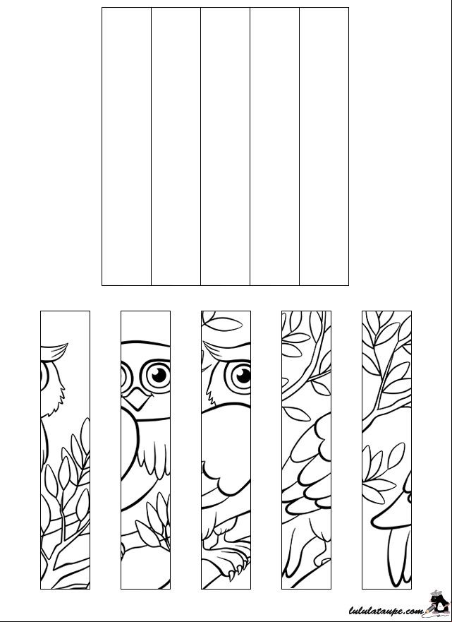 Jeu de puzzle à imprimer, un hibou