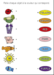 Apprendre les couleurs en anglais