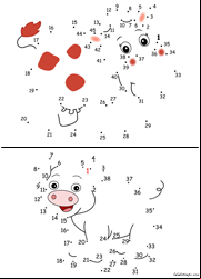 Points à relier de 1 à 45