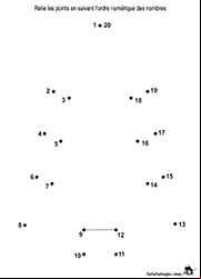 Points à relier de 1 à 20