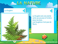 Imagier sonore gratuit, la nature