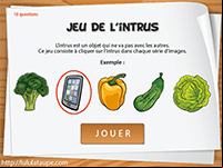 Jeu de l'intrus en ligne