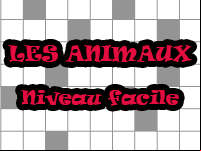 Jeu de mots croisés en ligne, les animaux